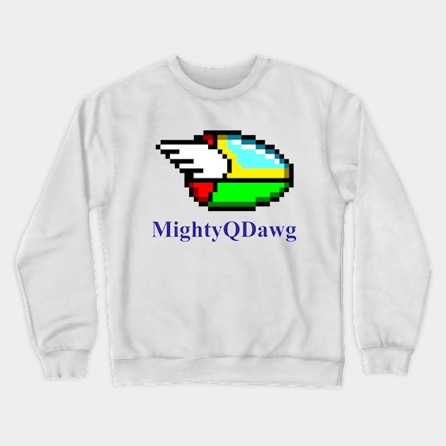 MightyQDawg Logo Crewneck Sweatshirt by mightyqdawg